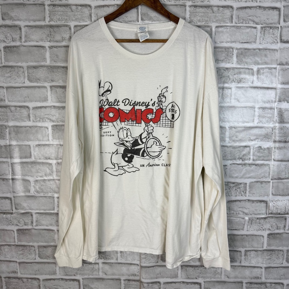 Walt Disney Comics x Delta Vintage Donald Duck Graphic Long Sleeve T-Shirt 3XL